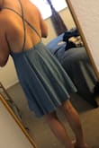 This dress is very pretty! The fabric has a couple loose threads but its worth it! - Ashley A.