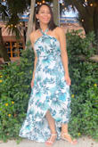 Beautiful dress! This dress was perfect for a day out. Really lovely and it fit perfectly. Took me a second to figure out how to put it on, but once on, it was perfect. - Diana M.