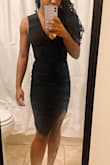 I ordered this dress in both an XS and a S and both were too small. I am literally a tiny person, standing just above 4'10 and weighing on average between 105 and 109. XS is often too big for me, but somehow these sizes manage to be too small even for me. I could barely fit my thighs into the XS, and I needed help to zip up the S which I can barely move or breathe in. Perhaps mine were defective. - Rachel L.