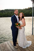 The only thing that we changed were the straps, added boning, and hemmed! It's light weight for summer. The lace is absolutely perfect. I wore this for our vow renewal. I really didn't think I would wear a dress this form fitting after three babies but I'm glad I gave it a shot! I seriously sent back so many dresses and once I tried this one on I just knew it was the dress! - Shalyn M.