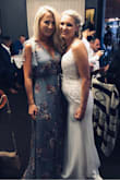 This dress is so gorgeous in person and the perfect attire for a wedding! I pinned the cleavage area because my bra would show when I sat down. - Caitlyn P.