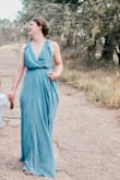 Loved the dress, it looked beautiful in our photos, I wish it wouldn't have been quite as loose on top! - Macy B.