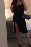 Reformation dupe, I'm so happy I found this at lulu's! I get compliments every time I wear it. Can dress it up or down and it's super flattering. Hoping for more colors!! Stretchy material and light but not see through which is a huge deal for me. - Joleen T.