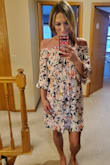Im 5'7 135lbs. I ordered a small & it fits perfectly. Its comfy & feminine the colors are beautiful!! - Jayme J.