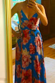 Beautifully and well made. I'm tall and can still wear heels. Dress is lined and straps are adjustable. It's a happy and vibrant dress! - Lisa A.