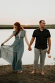 It worked wonderful for my engagement pictures! And it was still a great length for my height which was a huge plus! It wasn't super tight or supportive around the top, but they have a rubbery line around the shoulders that definitely helped! - Brooke A.