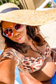 This hat provided me and my bump with so much shade.  Most importantly, its very cute! lol - KRYSTEN Y.