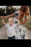 I loved this dress! It was so light and airy, I wore it to have pictures done with my son and it was perfect. I often feel self conscious about my stature and this dress made me feel soft and feminine. The high low style, with moving layer chiffon, and ruffles made it much more flattering on my body type. Only down fall is the neck is extremely low if you do not have the bust to fill it out. I didn't want to pin and risk having it look tacky and pull, so I wore a cute bralette. 10/10 recommend. - Stephanie S.