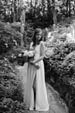 Frantically tried to find a dress for our COVID elopement and ended up with a dozen or more styles from every website under the sun... I loved several styles from Lulus, but the larges were always way too big and the mediums were just a tad too tight and unflattering. This dress ended up being perfectly flowing, forgiving, and beautiful! I used body tape to prevent the front from gaping, but would have been fine without it. It wasn't my dream gown by any stretch of the imagination, but I still felt like a bride on our big day and was overall happy with my choice! - Susan P.