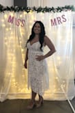 I typically have a super hard time finding dresses. I took a risk and ordered this one and it was the only one I needed to order! I was so relieved. I wore it to my bridal shower and received SO many compliments. The quality was fanatic. The fit was perfect. I have a large bum so the underlay was a bit short but I had nude spanks on so you couldn't even tell. It was my first time ordering from Lulus and I will definitely be ordering again. - STEPHANIE W.
