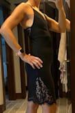 I was worried this dress would be too clingy, but it is perfect.  The fabric is thick so it helps cover imperfections you may have around your midsection. I am tall and have very long legs, so length is always an issue.  I am 40, so I also wanted something that looks classy and can be worn for different occasions (wedding, going out for drinks, etc) and this works perfectly. - Amanda B.