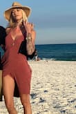 Absolutely loved this dress when it arrived. Fit perfectly with soft material. Perfect beach dress! But.... stains super easily. Even get a plain drop of water on it and it's going to show until its washed. Boo. =) - Janie H.