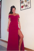I am 5'7 and about 125 pounds. This dress fits me perfectly and I couldn't be more happy. - Lenna D.
