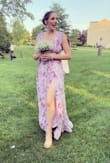 This dress is beautiful!  I felt awesome wearing it to my sister-in-laws wedding as a bridesmaid. It is super long so even at 5'11" I needed to wear heels. Recommend highly. - Kathryn S.