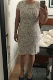 We had to postpone our wedding because of covid, but still want to move forward with a city hall wedding this year and this dress is perfect for the occasion! I'm on the curvy side and was worried the dress would be too small for my hips, but it's perfect! It has just the right amount of give and is the perfect length. - Alejandra R.
