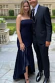 This dress was perfect. I wore it for a black tie wedding and it literally fit perfect and stayed up (which is so unusual for a strapless dress). It looks expensive in person and I also found almost this exact dress somewhere else for much more. It's literally a STEAL get it. - Cat W.