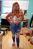 This top was WAY out of my comfort zone, I am SO GLAD I purchased! Got so many compliments and hopefully the shorts will become available in my size again soon! - Rachel D.