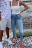 Best fitting jeans I have ever had!!! I love these and they are comfortable. they are also short girl friendly and don't scrunch at the bottom! - Brooke G.