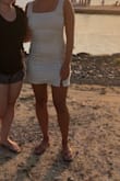 Not sure how I feel about this dress. It's super cute and the material is comfortable but I don't love it on me. It's a little too big in the chest area and not the most flattering on my body. - Abigail C.
