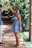 I wore It for my engagement pictures and it was perfect just what I wanted not to long not to short. - Messiel L.