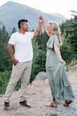 This dress is PERFECT. Fits true to size, comfortable, cute. And a wrap so you can loosen or tighten where you want. Used it for engagement pictures and I loved it. - Samantha M.