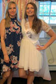 I wore this to my bridal shower and it was perfect! Everyone loved it and it was very comfortable. It looks a little short on the model but it is actually a nice length. - Ashley J.