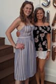 This dress is true to it's description. The length is great as I'm taller and the quality of the material is also really nice. The dress is lined and the color is very pretty. My only problem was the fit around the bust area as it made the opening under the tied section bulge out. I might try a different bra next time to see if it can be supported more. Aside from that I love the dress! - Corrie T.