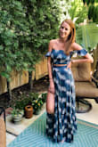 I got so many compliments on this and it is so comfortable! The slits in the side of the skirt are really flattering and its lightweight so moves with me nicely. The top is so cute and stretchy with any size bust. The sleeves hang in a flattering, delicate way and I just really love this outfit! - Kim B.
