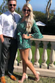 I was going to wear this to brunch but ended up wearing it to a wedding in Malibu! It is Adorbs. It fits true to size I'm 5'3" 125 pounds and got a small. - Sarah M.