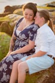 I used this dress for part of my engagement beach session and it was PERFECT! It's very long, which I love, because I have long legs, and looks great in the sand with no shoes. This is actually my second dress, I own the teal colored one also. I swear by them! Wrap dresses are the best!!!! - Alexis A.