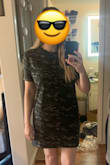 I wanted to love this! If it was 1-2 inches bigger in the hips/booty I may have kept it, but it was too big on my waist and just a smidge too tight on my hips, so it didn't hang right. If your hips are over 40-41" and you want a looser fit, you need a L or XL. - Ellen P.
