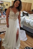 I am a Covid bride and needed a dress for my smaller wedding since we had to postpone our larger reception. I was having such a hard time finding a dress in these times, but boy did I get lucky. I was eyeing this dress online for some time but finally a friend convinced me that Lulu's had great quality. I was skeptical at first because I normally never buy gowns online. The measurements were exactly as the size chart said. The dress fit me like a glove and To my surprise I actually love it more than my very expensive one for my next wedding. The quality is amazing especially for the price. I'm not sure what I would have done if I didn't find this dress, thank you Lulus. - Ashley W.