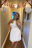 I was so happy with this purchase! I ordered a size small, and it fit me perfectly. I bought this dress to wear to dinner one night on my bachelorette party, and it was a big hit. Will definitely wear this again and again. - Daria C.