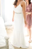 I ordered this dress for my quarantine wedding on May 2, 2020. I absolutely LOVE this dress. I received so many compliments and I felt beautiful on my wedding day. Fits true to size and pairs well with a belt! - Jamie W.