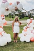 The dress is perfect for a wedding shower I wore it all day with no problems! The dress has a beautiful back and really makes a great dress for photos I highly recommend! If have curves the dress is perfect! - Mallory C.