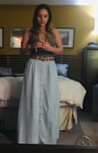 Love, love this skirt. The fabric is soft and not to heavy. I definitely recommend! - Alba M.