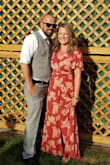 My seamstress says to buy a dress to fit your features and she will take care of the rest. I was not disappointed by this dress. The small was too tight, but the medium was perfect for my bust. The length in the medium was a bit long, but that's where my seamstress came into play. Totally recommend- light fabric. Perfect for a wedding. - Brigette S.