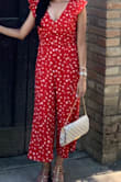 Loved wearing this to a winery! Normally I'm an XS but sized up 1 for a more loose fit around the waist. So airy and cute! - Deepa R.