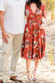 This dress is very well made and great quality. An XXS would probably have fit me better but I was able to make it work. I did get the dress hemmed a few inches so it fell right below my knees. - Michelle P.