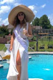My daughter bridal shower I order this dress and hat! - Michele K.