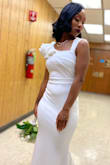 This dress was amazing!!!! I needed it to be tight so I wouldn't have to get it altered. The material was fantastic, the length was perfect and the overall look was to die for. Highly recommend. - DaShena A.