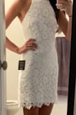 I'm a size 2. When I ordered I figured I would have to get alterations. But it fit perfectly! So excited and can't wait to wear to my bridal shower! - Shayna W.