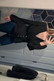 I love this top! It does feel like lower quality because it came with a lot of loose threads. Definitely low cut. - Nicole K.