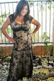 I like its style, lace and colors. Very nice and stylish for the evening dress. I think it was perfect for me was good after I wore it down - Madhulika J.
