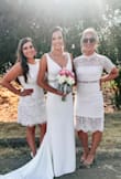 Loved the dress, fit great! Not too snug, but still shows off some booty. I got this dress last minute as a bridesmaid's dress for a quarantine wedding and received a TON of compliments. It's a good blend of classy and sexy. The white is sliiiiiightly see through, but...what are ya gonna do. - Emmalee R.