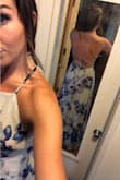I have been wanting to order from Lulus for a while now and I finally ordered this beautiful dress for my bridal shower! It is a little long but with a pair of heels it hits just right. It is so flowy and way nicer material than I expected. It is literally perfect! - Emily C.