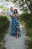 Love the dress! Fabulous color. Fit great. Little long. Photographed well for engagement pictures. - Amber S.