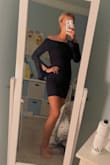 Buy this dress!! I loved how the sleeves open up, it's so fun and flirty! You guys, this dress is so slimming and comfortable. It does run a little small, so I have to wear shorts underneath in case. - Katie B.