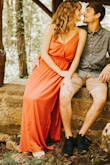 I am trying to find a dress for engagement pictures. I originally ordered the mythical kind of love dress in a small, the straps were adjustable and without that the top part wouldn't have fit. However, it was extremely long so I returned it and got this one. I ordered an XS based on reviews and the way the other dress fit. It one had the perfect length however the top/back part is a little tight. I ended up returning it for a small! the small arrived and it is absolutely perfect. Length is perfect, straps fit perfect, chest is perfect. - Alyssa W.