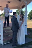We had an impromptu backyard wedding celebration courtesy of COVID. I had ordered another dress that never got delivered to my house. I got this one very last minute and I was absolutely thrilled with it! The only thing I would have changed is I wish I had time to get it hemmed. It fit me perfectly and I got tons of compliments. - Jamie M.